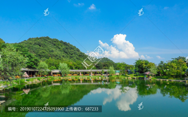 藍(lán)天白云青山綠水