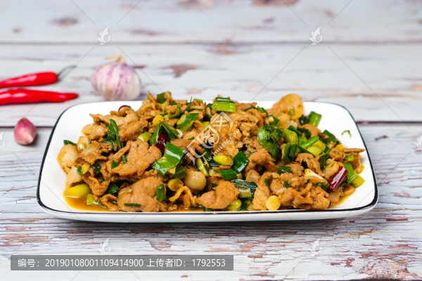 爆炒肉片