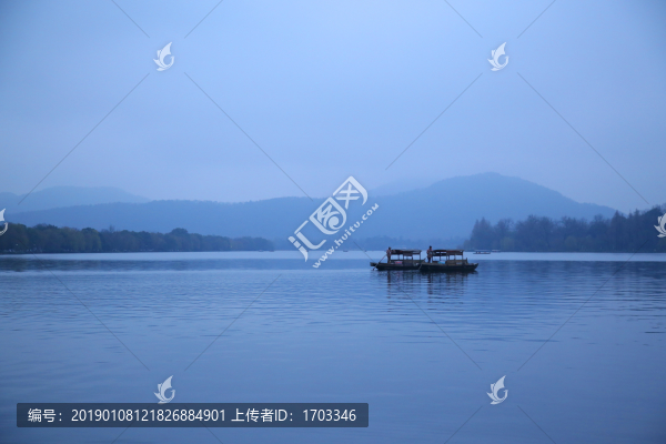 西湖山水裝飾畫