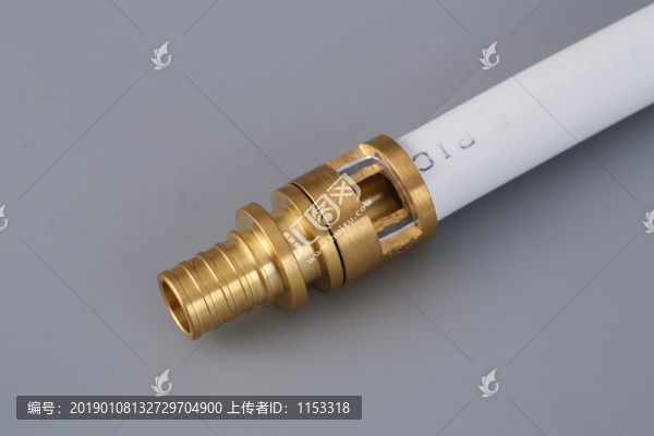 鋁塑管滑緊件安裝剖面圖