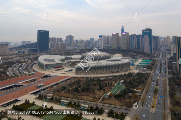 航拍濟南奧體中心4