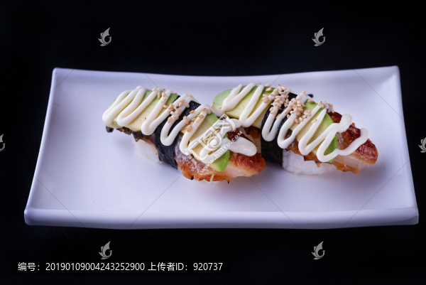 沙律鰻魚手握