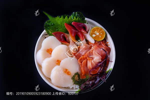 北極貝刺身蓋飯