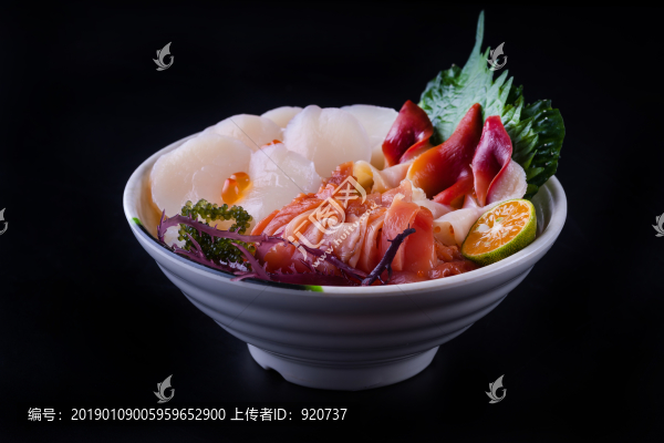 北極貝刺身蓋飯