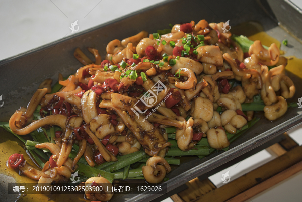 魷魚韭菜鐵板