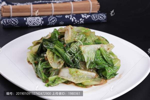 蝦醬爆炒直立生菜
