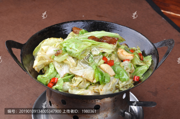 干鍋手撕包菜
