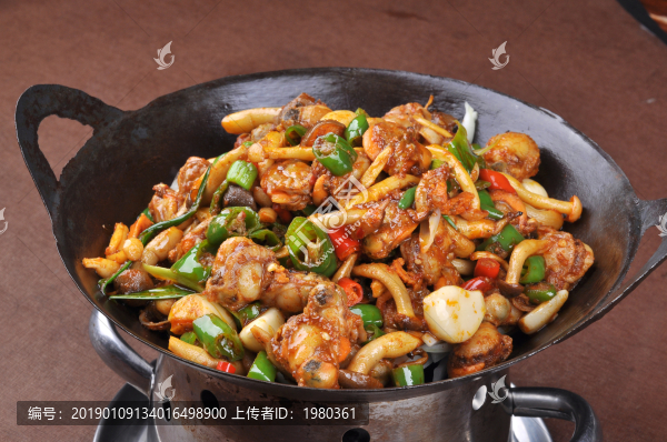干鍋香菌炒扇貝