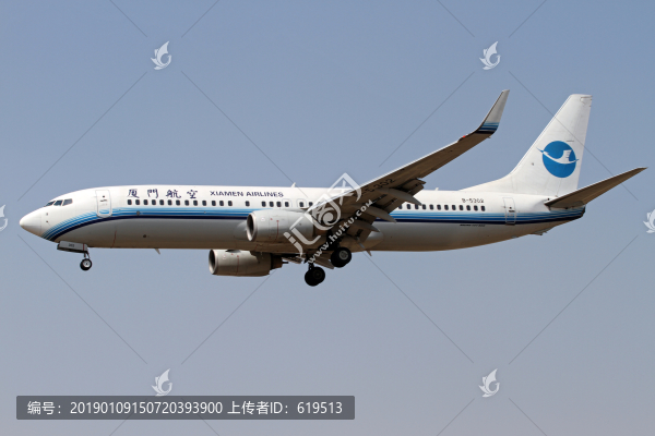 廈門航空飛機(jī)降落