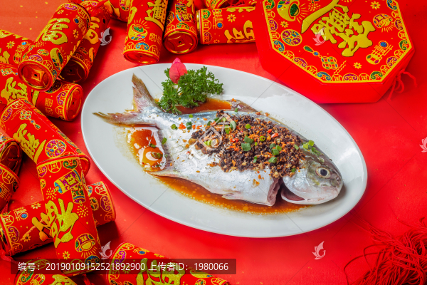 年夜飯清蒸白鯧魚