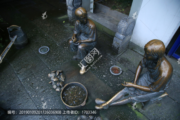 老杭州生活場(chǎng)景雕塑