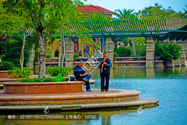 大梅沙奧特萊斯湖畔風(fēng)景