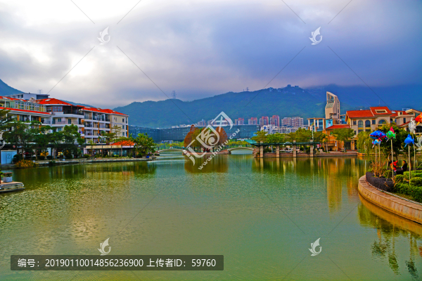 大梅沙奧特萊斯湖畔風(fēng)光