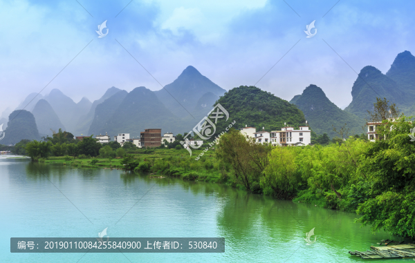 桂林漓江陽朔山水風光