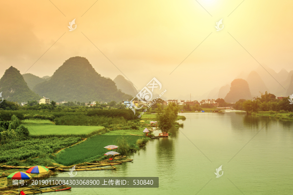 桂林漓江陽朔山水風(fēng)光