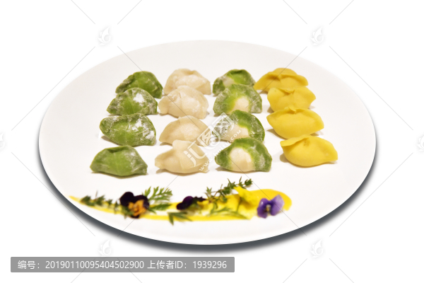 中國菜系餃子特寫圖片