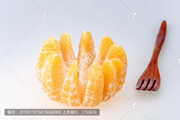 剝開的桔子