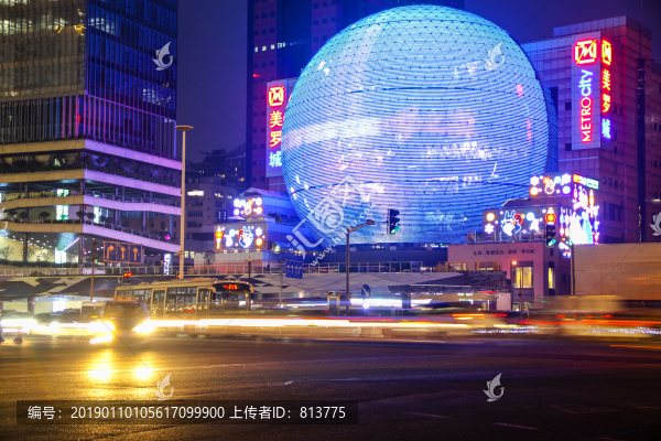 徐家匯樞紐夜色