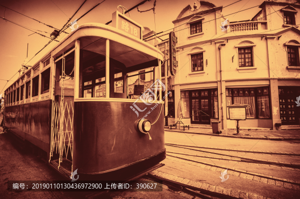 老上海老式電車
