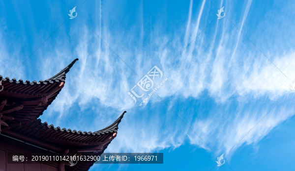 南京夫子廟尊經(jīng)閣的天空