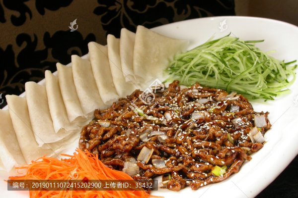 京醬肉絲夾餅