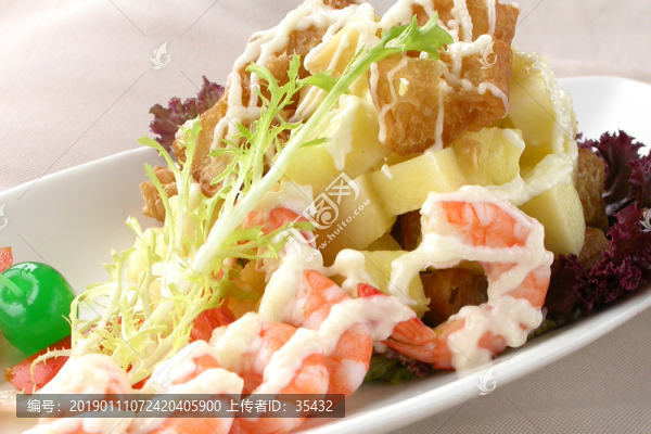 菠蘿油條蝦
