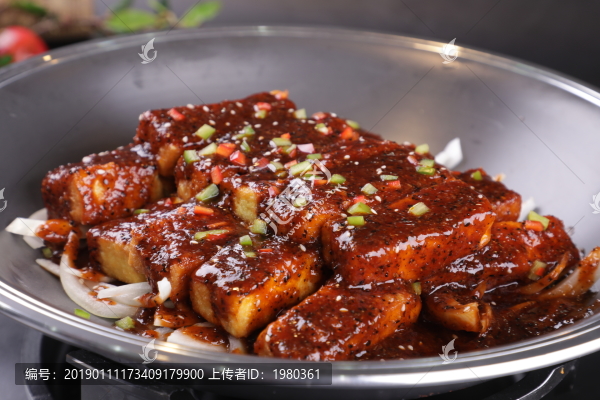 黑椒板燒豆腐