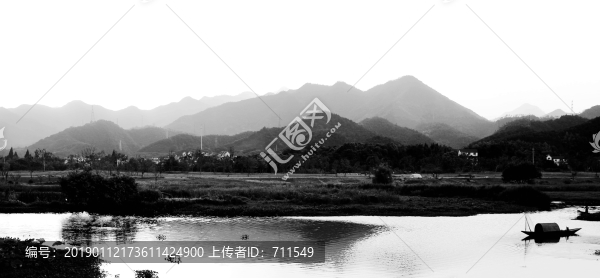 水墨山水風(fēng)景畫(huà)