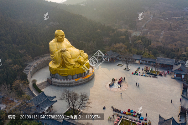 航拍濟南千佛山彌勒勝苑17