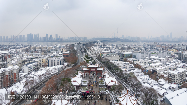 雪后武漢黃鶴樓