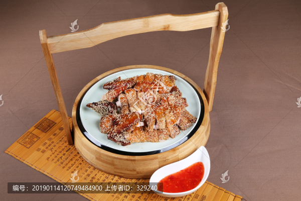 芝麻香翠雞