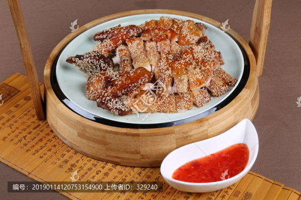芝麻香翠雞