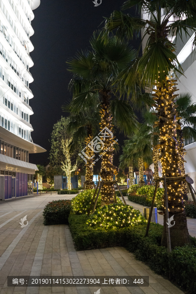 上海綠地世界中心建筑夜景照明