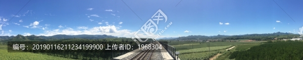 天空樹木鐵路攝影