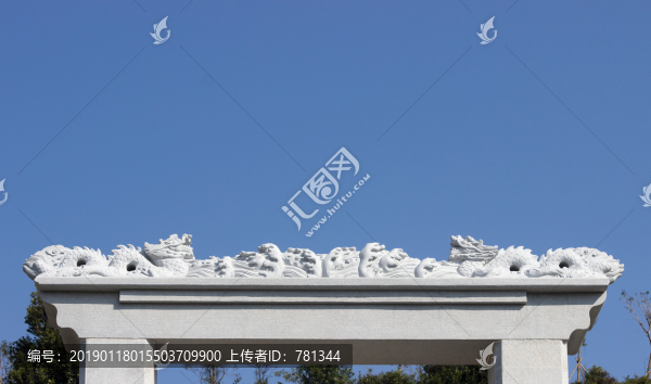 雙龍鬧海雕飾