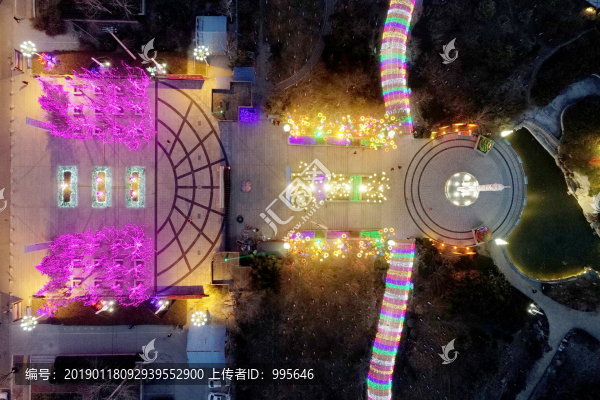 運(yùn)城航天公園夜景