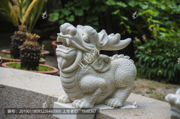 龍生九子老四門(mén)頭蒲牢玉石雕