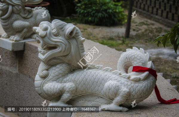 龍生九老五橋頭金猊玉石雕