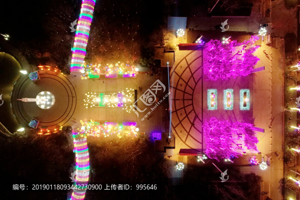 運(yùn)城航天公園夜景