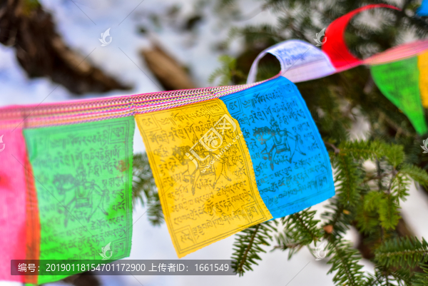 五彩經(jīng)幡風(fēng)馬旗
