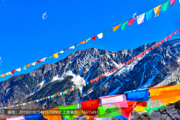 五彩經幡風馬旗