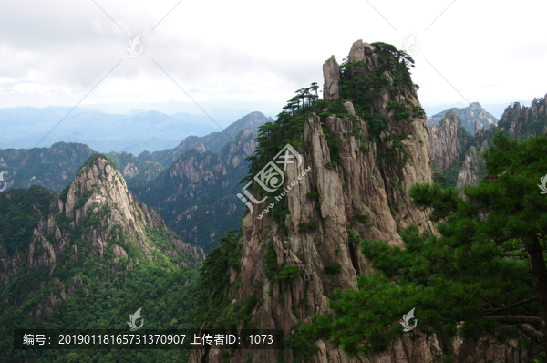 黃山群峰競(jìng)秀