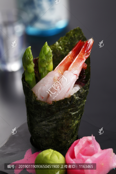 鮮蝦手卷