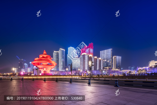 青島五四廣場(chǎng)夜景