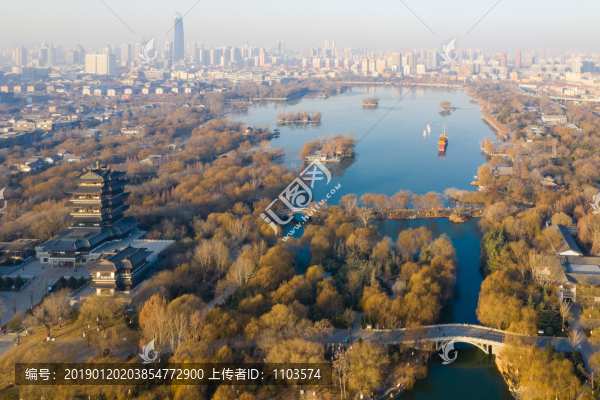 航拍濟南大明湖23