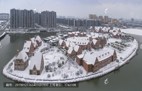 活力島雪景