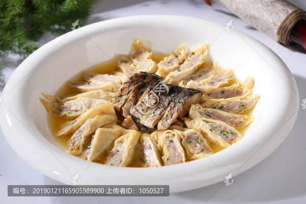 青魚(yú)干蒸千張包