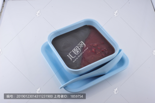 芝麻糊加紅豆沙