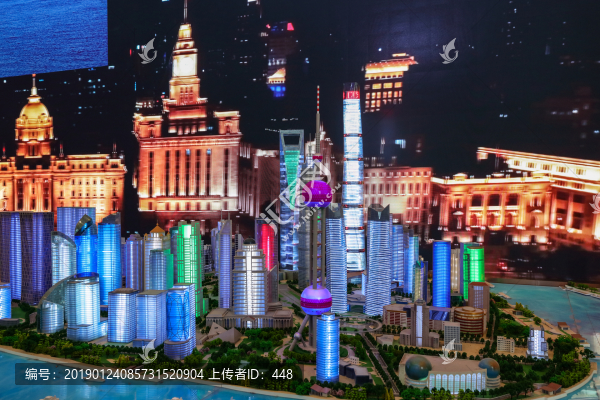 上海浦東沙盤模型