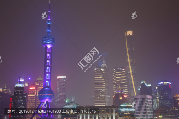 上海陸家嘴夜景